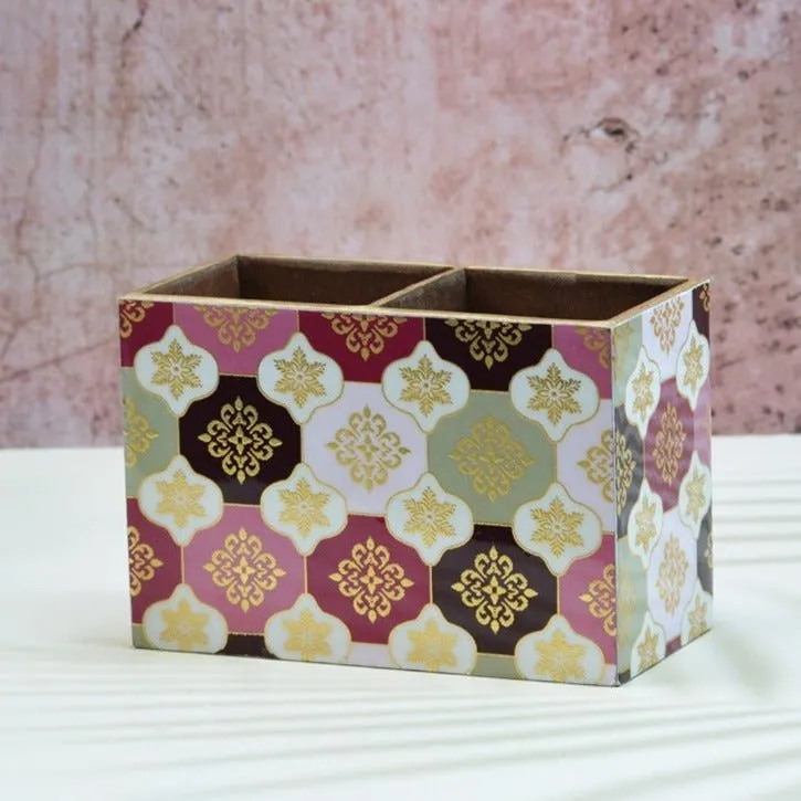Turkish Pattern MDF Cutlery Holder